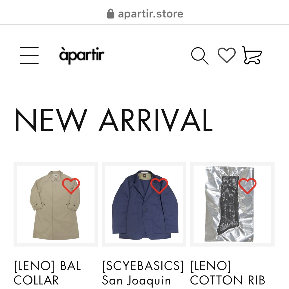 HOME | apartir Order & Select Shop