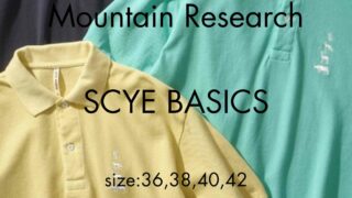 Scye × Mountain Research Special Collaboration POLO