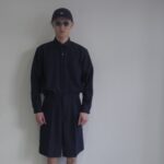 SCYE POLYESTER OVER SHIRT SHORTS NAVY